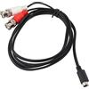 Goshyda Cavo MINI DIN da 4 Pin a 2 BNC, Cavo Adattatore Video Splitter Y da MINI DIN 4PIN Maschio a 2BNC Maschio da 4,9 Piedi, per di Monitoraggio, Scheda Video, Scatola