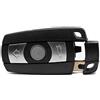 mt key Smart Key telecomando telecomando trasmettitore 3 tasti alloggiamento + chiave di emergenza per BMW