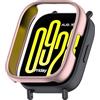 KNOXS Cover Compatibile con Redmi Watch 5 Lite con Protezioni per Schermo, Rigida PC Bumper Anti-Graffio Case HD&Sottile Pellicola Protettiva (Oro Rosa)