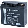 Q-Batteries 12LH-80W 12V 20Ah batteria al piombo AGM VRLA ad alta corrente UPS