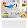 HLAAJJX Custodia Compatibile con Nuovo Macbook Pro 15 pollici 2019 2018 2017 2016 con Touch Bar e Touch ID A1990 A1707, Case Rigida Protettivo Plastica Copertina & Tastiera Cover, Pittura a colori