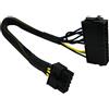 COMeap 24 pin per 10 pin ATX PSU Principale Adattatore di Alimentazione Intrecciato Maniche Cavo per PC IBM Lenovo e Server da 12 pollici (30 cm)