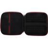 Gadpiparty Custodia rigida portatile con doppia cerniera e cordino, custodia da viaggio per cavi dati, unità USB, cuffie, compatibile con accessori digitali Compatta