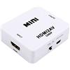 asbter Video Convertiori HD 1080P HDMI A AV/RCA CVBS Mini HDMI2AV Convertitore Video per Home Theater HDTV TV PS3 Computer PC VCR NTSC