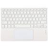 ASHATA Tastiera TouchPad per Tablet, Tastiera Retroilluminata RGB Ultrasottile da 10 Pollici con Touchpad, Mini Tastiera Wireless Impermeabile a Basso Rumore, per Smartphone Tablet Laptop Desktop(Bianco)