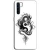 Mixroom - Cover Custodia Back case In TPU Silicone Morbido Per OPPO A91 Fantasia Dragone Yin Yang U844