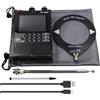 RANRAO Radio portatile DP-666, radio ad alta sensibilità, radio FM AM a onde corte con chip automobilistico TEF6686, copertura withRDS, batteria ricaricabile da 5000 mAh (nero con antenna)