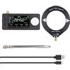 Eawfgtuw SI4732 Ricevitore radio tascabile 0,5-108 MHz con schermo IPS da 1,9, controllo ESP32-S3, modalità USB AM FM LSB, batteria 800 mAh, antenna ad anello portatile per HF SW VHF (A)