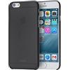 doupi UltraSlim Custodia per iPhone 6 Plus / 6S Plus (5,5 Pollici), Satinato fine Piuma Facile Mat Semi Trasparente Cover, Nero