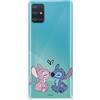 LA CASA DE LAS CARCASAS Custodia per Samsung Galaxy A51 Ufficiale di Lilo & Stitch - Angel & Stitch Beso per proteggere il tuo cellulare. Custodia in silicone flessibile con licenza ufficiale Disney