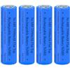 Generic 4 Pezzi 3500 mAh Batteria Ricaricabile, Flat Top NiMH Batterie, Cima Piatta Alta Capacità Batterie Ricaricabili per Fotocamera/Piccolo Ventilatore/LED Lampada Frontale/Luci Solari, Blu