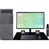 NONSOLOINFORMATICA Pc fisso completo di monitor, altoparlanti, mouse, tastiera con core i5 quad-core 8gb ram ddr4 ssd 240gb windows 10 pro con licenza. Comodo tappetino XXL per mouse e tastiera in omaggio.
