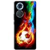 Mixroom - Cover Custodia Back case In TPU Silicone Morbido Per OPPO A78 5G Fantasia Calcio E82