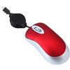 Generic Mini mouse cablato Type-c con cavo retrattile Piccolo mouse da viaggio Mouse ottico da viaggio 1000DPI Mouse portatile silenzioso con cavo per PC Desktop Notebook Accessori per ufficio (Rosso)