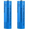 Generic 2 Pezzi Batteria 3200 mAh Ni-MH Ricaricabile, Button Top NiMH Batterie,Bottone Alto Alta Capacità Pile Ricaricabili per Fotocamera/Piccolo Ventilatore/LED Lampada Frontale/Luci Solari,0.7inch*2.63inch