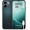 OPPO A6 4G - Smartphone sbloccato con IA, 6 GB RAM+256 GB, Batteria 6500 mAh, Ricarica Rapida 45 W, Display LCD HD+ 120 Hz, IP69, Fotocamera 50 MP AI, Dual SIM, Versione spagnola - Nero