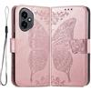 GOKEN Cover Custodia Libro per honor 400 - Flip Magnetica in Pelle Sintetica e Silicone, Portafoglio, Antiurto con Slot Card e Supporto Integrato -Oro rosa