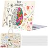 FFBOFFC Custodia Compatibile con MacBook Air 13 Pollici 2017 2016 2015 2014 2013 2012 2010 Modello A1466 A1369, Plastica Case Rigida Protettiva & Borsa & Copritastiera, Cervello