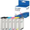 Woungzha Cartuccia di inchiostro HP72 compatibile 130 ml per stampante HP Designjet T1100 T1200 T1100ps T1120 SD-MFP T1120ps T2300 T610 T790 (6 Pack)
