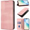 FERLAN Cover Compatibile con TCL 305/306/30 SE /30E, Premium Pelle PU Flip Libro Custodia Antiurto [Protezione Completa] [Slot per Scheda] [Funzione di Supporto],Rosa