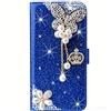 BLOTECH Portafoglio Brillantini per Samsung Galaxy A14 5G Custodia,Bling Strass Rosa PU Leather Glitter 3D Big Farfalla Pelle Portafoglio Kickstand Magnetica Cover Flip Case per Samsung Galaxy A14 5G