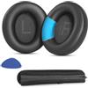 YunYiYi Q45 - Cuscinetti auricolari di ricambio compatibili con Soundcore by Anker Space Q45 Adaptive Active, imbottiti, set da 2, colore: nero