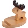 Generic Supporto per telefono in legno, supporto per telefono per cani, ornamento da scrivania per telefono cellulare animale, grazioso supporto per telefono in legno, supporto da tavolo ornamento da tavolo
