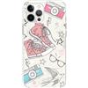 Mixroom - Cover Custodia Back case In TPU Silicone Morbido Per iPhone 16 Pro Max Fantasia Sneakers E Macchina Fotografica M738