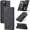 WenBaby CaseMe Cover per Samsung Galaxy A02S, Magnetica Cover a Libro con Slot per Schede, Custodia in PU Pelle Portafoglio per Samsung Galaxy A02S, Nero