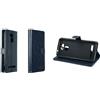 caseroxx Custodia libro per SAIET STS550 Smart Senior, in finta pelle azzurro, con chiusura magnetica e supporto interno