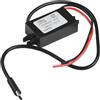 UTTASU Converte 12V a 5V 3A con convertitore impermeabile tipo C USB C, compatto e durevole, ideale per navigatori GPS (A)