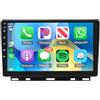 Generico Android 15 Autoradio 2 Din per Renault Clio 5 Lutecia 2019-2021 Carplay 9 IPS Touchscreen Stereo Auto con GPS Bluetooth DSP FM USB SWC Telecamera posteriore(2G+32G)