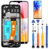 LADYSON Schermo LCD per Samsung Galaxy A14 4G A145P A145R 2023 Sostituzione Schermo LCD Display Touch Screen Digitizer Assemblea Kit di Riparazione con Strumento(6.6,Nero con Cornice)