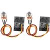 ASHATA 2 Pezzi Controller Ventola per PC, Adattatore Ventola 3 Pin 4 Pin Hub Ventola PWM Controller Ventola per Custodia per PC, Hub Ventola di Raffreddamento Custodia per PC PWM Splitt a 8 Vie + Regolatore