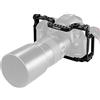 Andoer Camera Cage in lega di alluminio con 1/4 di pollice e 3/8 di pollice Fori per viti Doppio attacco per pattino a freddo compatibile con Canon 5DS 5DR 5D Mark IV/III/II