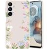 Guxira Cover Protettiva per Samsung Galaxy A55 5G, Carino Floreale Design Custodia Antiurto Silicone Cover Antipolvere Protettiva Case per Galaxy A55 - Gloria Mattutina