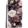 YKTO Flip Portafoglio Custodia per Samsung Galaxy A50 Premium Colore Protettiva PU Pelle Case Copertura Cover Fiore retrò Modello Magnetico Protettiva Slot Stand Cover per Galaxy A50