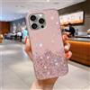 hdqICase Custodia Compatibile con iPhone 15 Pro Max Cover Trasparente Brillantini Stellari Sottile Antiurto in TPU