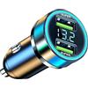 Generico Caricabatteria da auto a ricarica super veloce - Adattatore caricabatteria da auto 120w/240w | Caricabatteria da auto portate compatto con 6 funzioni di protezione | Caricatore per auto con ricarica
