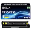 HNEJA Cartuccia Toner C235, Cartucce Toner Compatibili 006R04391 006R04392 006R04393 006R04394 per Xerox C230 C235 Stampante,Yellow-1 Pack
