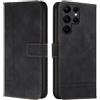 Cqkob Cover per Xiaomi Poco X3 NFC Custodia protettiva in silicone TPU premium, Custodia Portafoglio con Supporto Slot per Schede Chiusura Magnetica-Nero
