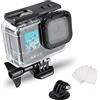 SRUIM Custodia impermeabile per Gopro Hero 13 12 11 10 9 Accessori, SRUIM Subacquea Immersione 50M/164FT Guscio protettivo per Go Pro Hero12 Action Camera con Accessori Staffa