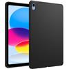 GIOPUEY Cover per iPad (A16) 11th 2025, Guscio posteriore in TPU morbido, Ultra-sottile, Anti-vibrazione e anti-scivolo - Nero