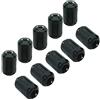 YARADECRO 10 clip a clip in ferrite ad anello con nucleo RFI EMI per soppressore del rumore, filtro ad alta frequenza, anti-interferenza, per cavo dati USB per altoparlanti (diametro interno 13 mm)