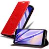 Cadorabo Custodia Libro per Samsung Galaxy A6 PLUS 2018 in ROSSO MELA - con Vani di Carte, Funzione Stand e Chiusura Magnetica - Portafoglio Cover Case Wallet Book Etui Protezione