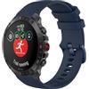 GIOPUEY Cinturini Compatibile con Polar Grit X2 PRO, Morbido Silicone Cinturino [Resistente all'Usura] [Traspirante] - Dark Blue