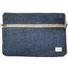 CANAPASTORE Porta PC in Canapa 13 Pollici - Custodia Protettiva per Laptop - Borsa PC Portatile Notebook Case Cover per 12.5-13.3 Pollici. Ecologica e Resistente. Artigianale Fatto a Mano. (Blu)
