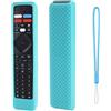 Generic Custodia protettiva per telecomando Philips RF-402A NH800UP in morbido silicone antiscivolo e anti-caduta (blu luminoso)