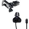 PNY The Road Kit Supporto da Auto Espandibile per Smartphone e Caricabatteria da Auto Micro USB