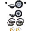 IPNOSIS Kit 6 Casse ALPINE SXE-1750S + SXE-1725S per Fiat Idea dal 2005 in poi con 2 Supporti Anteriori, 2 Posteriori e 4 Connettori
